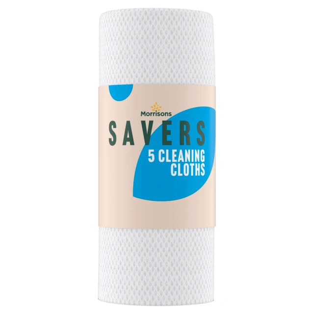 Morrisons Savers 5 Cleaning Cloths