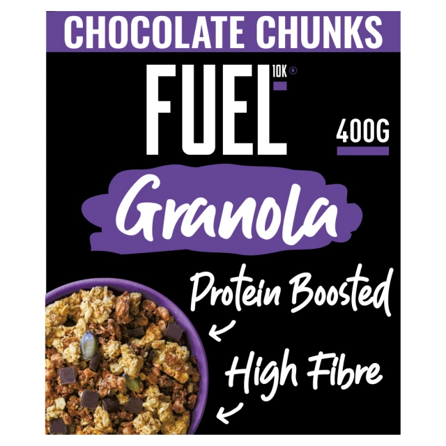 FUEL10K Chocolate Chunks Protein Granola Breakfast Cereal 400g
