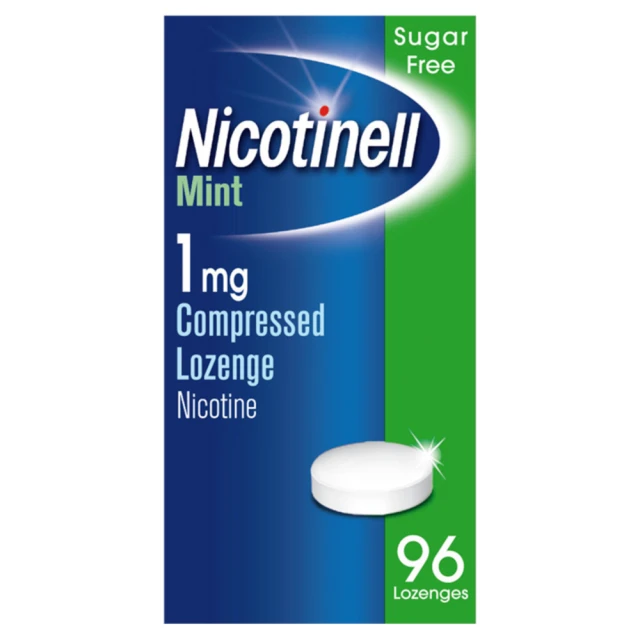 Nicotinell Lozenge Stop Smoking Aid 1 mg Mint 96 Pieces