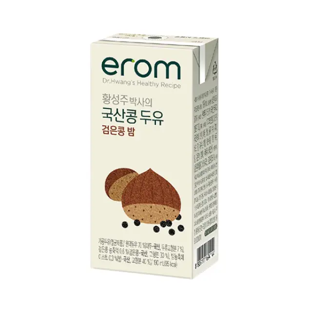 Erom Dr. Hwang’s Black Soy Drink Chestnut 190ml 黄博士黑豆饮品 栗子味 BBD: 19-Apr-2025