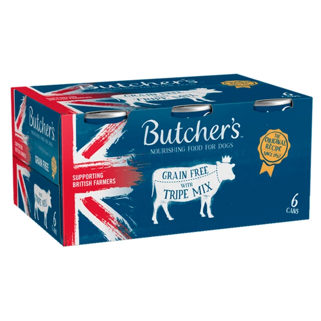 Butcher's Tripe Dog Wet Dog Food Tins 6 x 400g