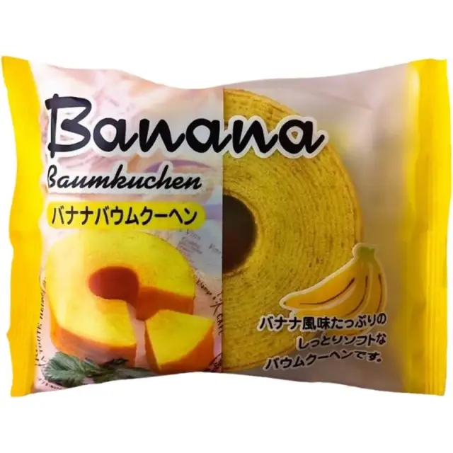 Taiyo Baumkuchen Banana 80g/pack 日本年輪蛋糕 香蕉味 80g/袋