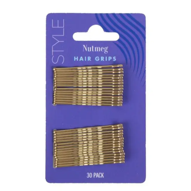 Nutmeg Blonde Hair Grips 30pk