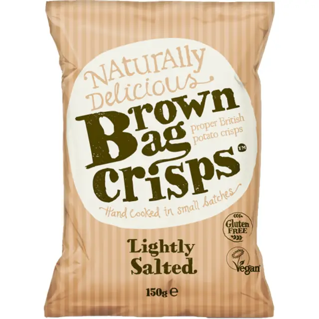 Brown Bag Crisps Lightly Salted Crisps 150g