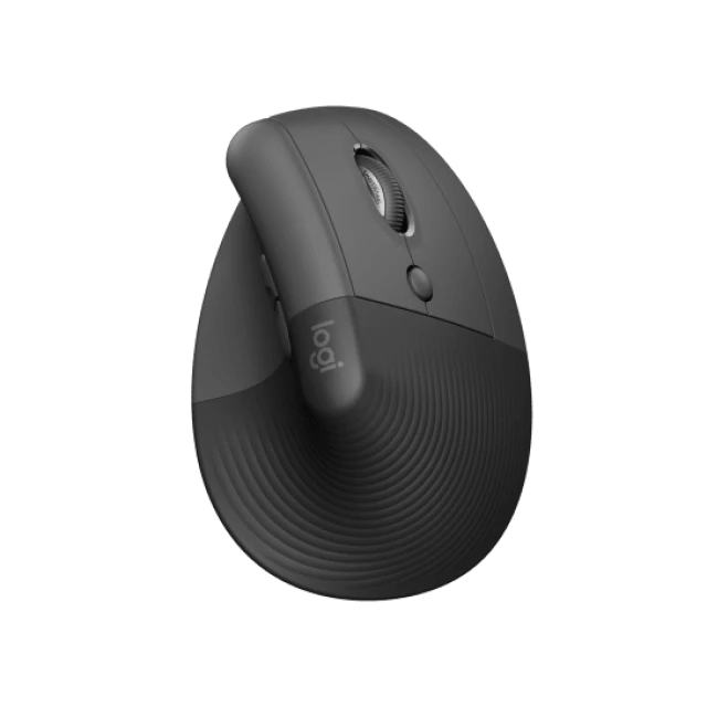 Logitech Lift Vertical Ergonomic Wireless Mouse - Graphite Black (HK Version)