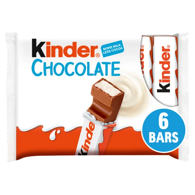 Kinder Chocolate Snackbars 6x21g 126g