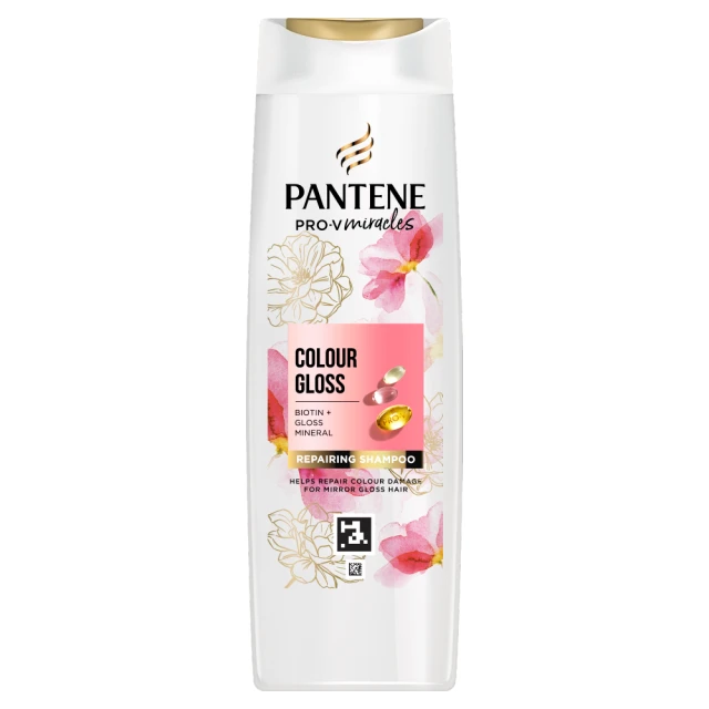 Pantene Colour Gloss with Biotin Shampoo, 4ml.  For Coloured Hair Helps Repair Dry Hair