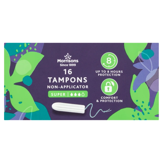 Morrisons 16 Tampons Non-Applicator Super