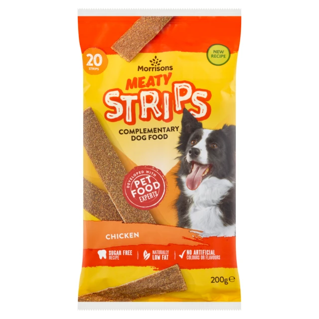 Morrisons 20 Chicken Meaty Strips 200g