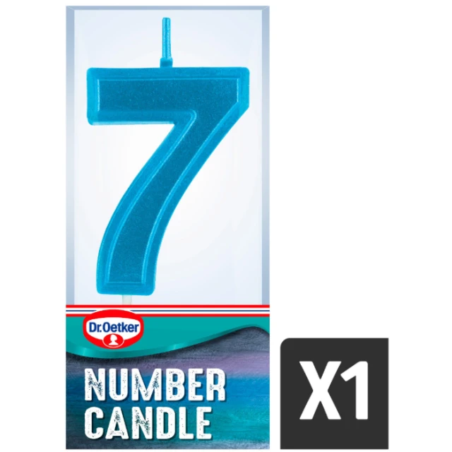 Dr. Oetker Number 7 Candle