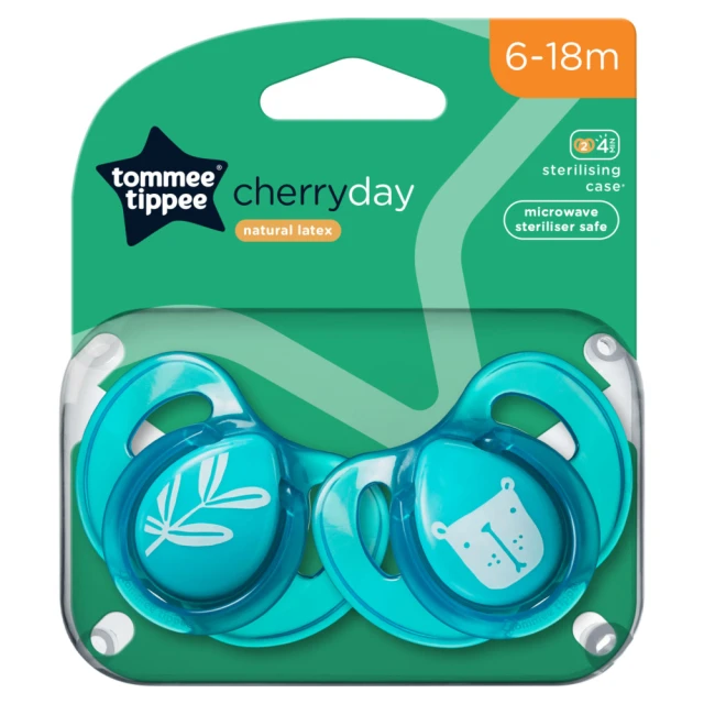 Tommee Tippee 2x Every Day Essential Natural Latex Soothers, BPA Free, 6-18m