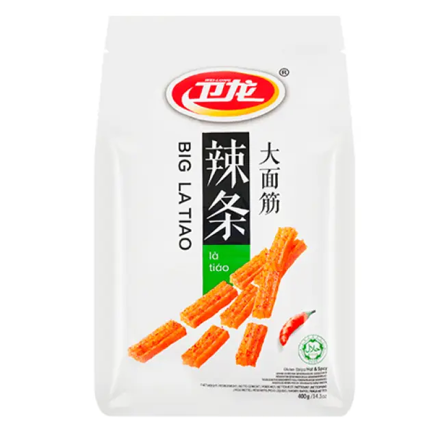 WL Latiao Gluten Strips- Hot Flavour  106g 衛龍辣條大麵筋-香辣106g