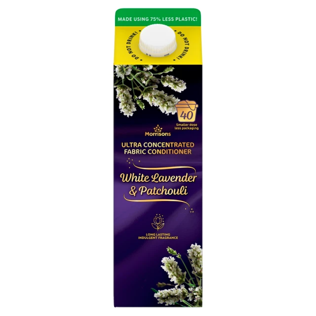 Morrisons White Lavender & Patchouli Ultra Concentrated Fabric Conditioner 1L