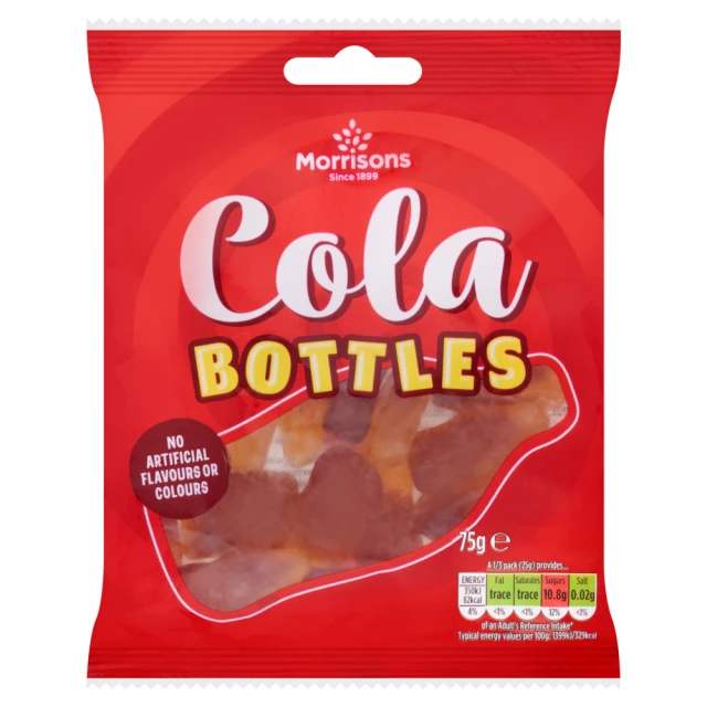 Morrisons Cola Bottles 75g