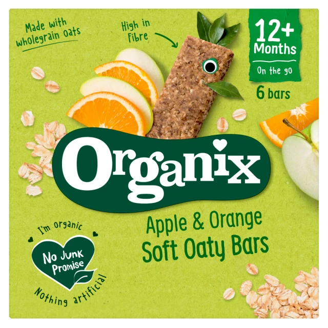 Organix Apple & Orange Soft Oaty Bars 138g