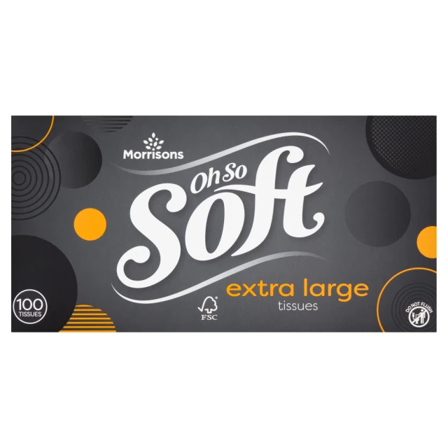 Morrisons Oh So Soft 100 Extra Large Tissues