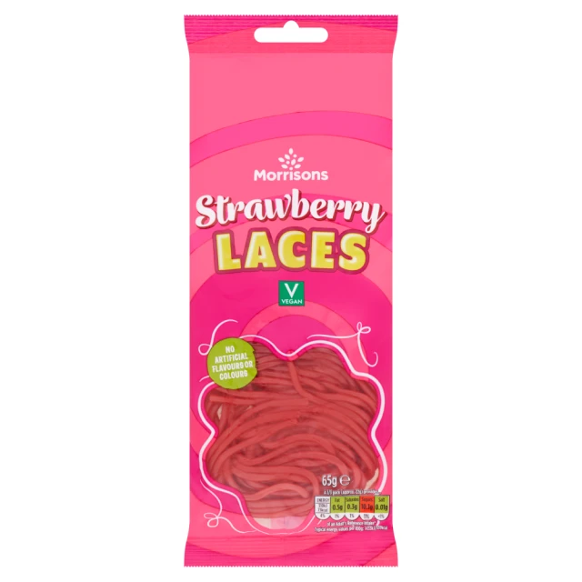Morrisons Strawberry Laces 65g