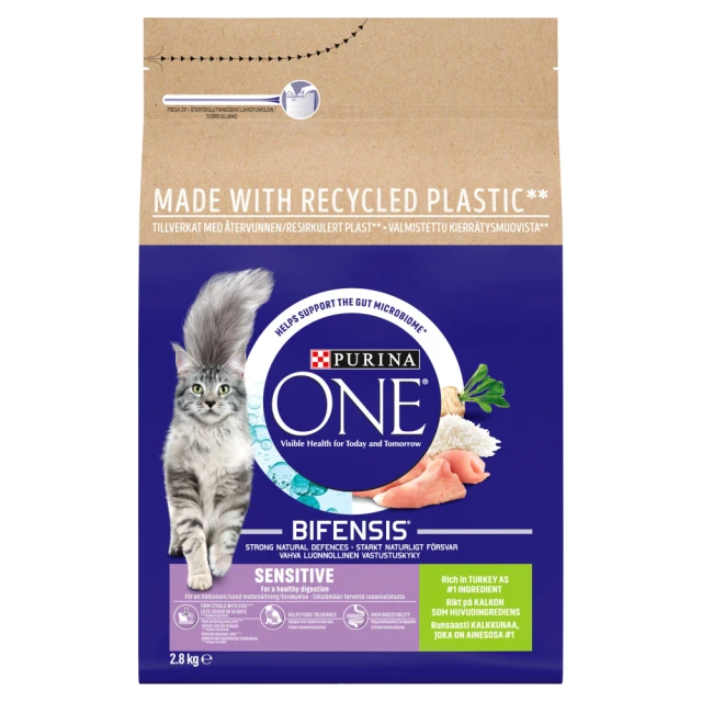 Purina One Sensitive Rich Turkey And Rice 2.8kg