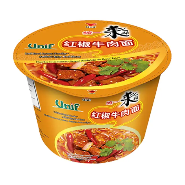 UNI Noodles (Bowl) - Spicy Beef 統一紅椒牛肉麵(桶)110g