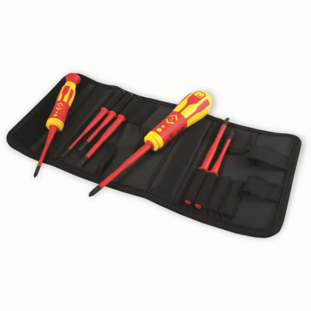 CK T4925 VDE Interchangeable Slim Blade Screwdriver Set of 9