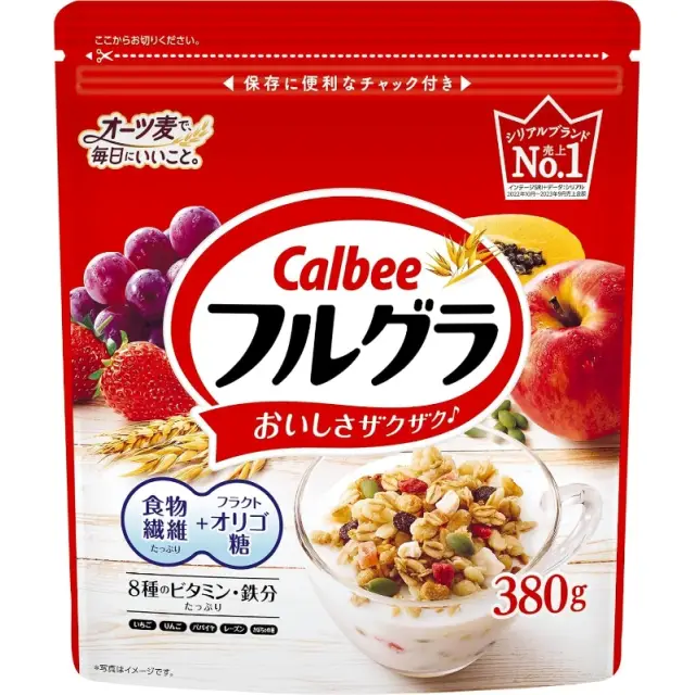 Calbee Furugula Oats Cereal 380g/pack 卡樂比水果燕麦片 380g/袋