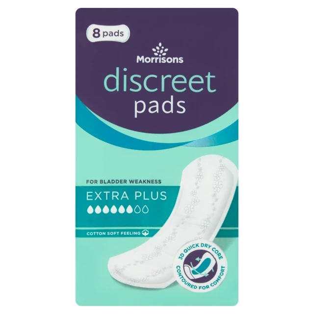 Morrisons 8 Discreet Pads Extra Plus