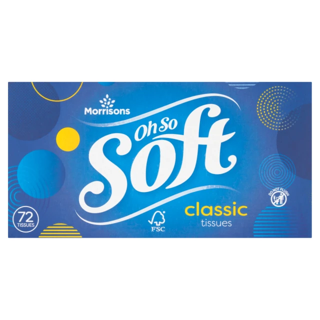 Morrisons Oh So Soft 72 Classic Tissues