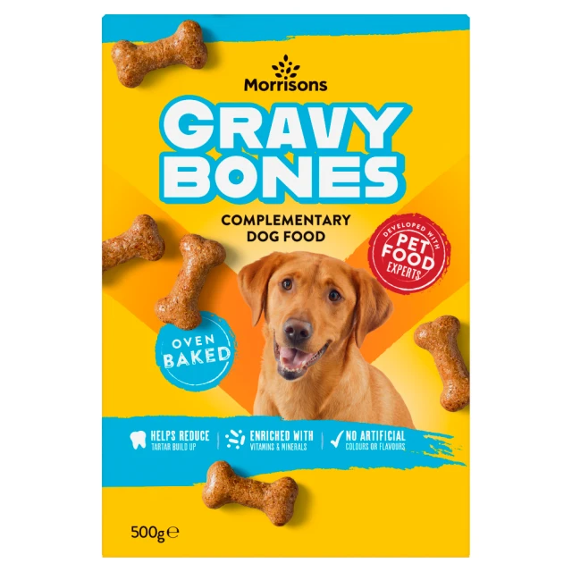 Morrisons Gravy Bones Complementary Dog Food 500g