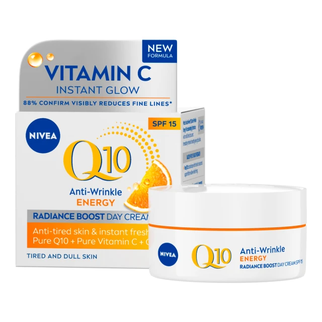 NIVEA NIVEA Q10 ANTI-WRINKLE ENERGY RADIANCE BOOST DAY CREAM 50ML
