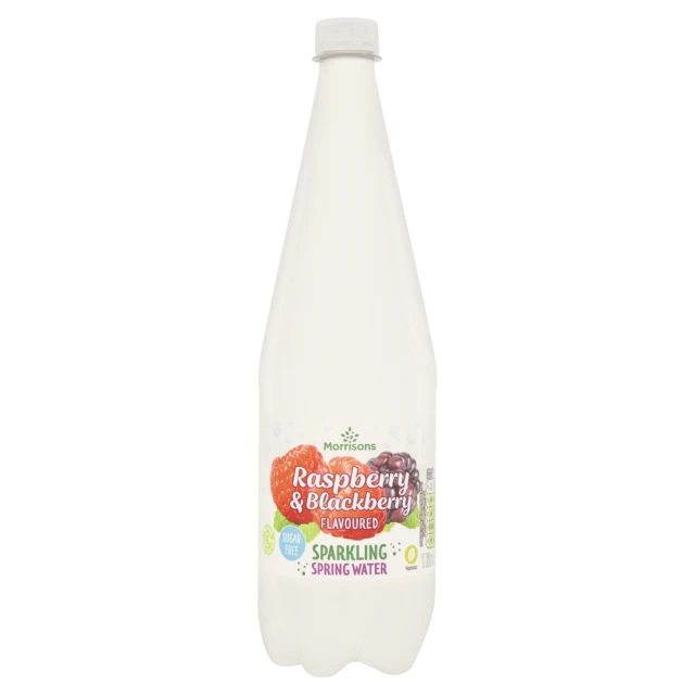 Morrisons Sparkling Raspberry & Blackberry Water 1 litre