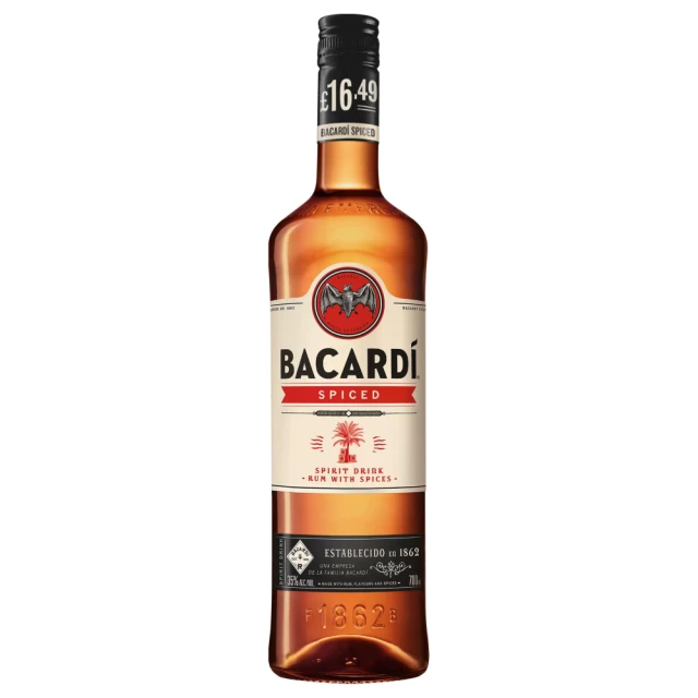 BACARDÍ Spiced Premium Rum Spirit Drink, 70cl