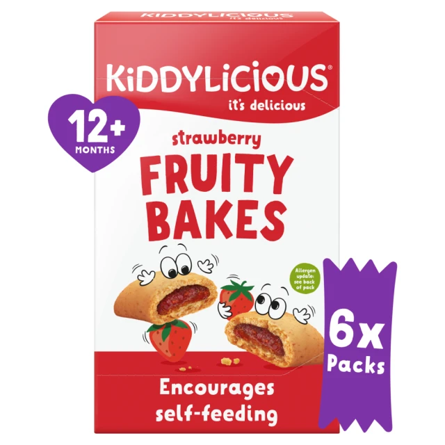 Kiddylicious Strawberry Bakes 6x22g