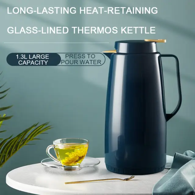 Maxcook Thermos Kettle Green 1.3L MCH7094