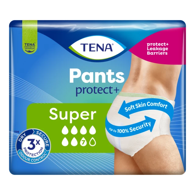 TENA Incontinence Pants Protect+ Super Medium 12 Pack