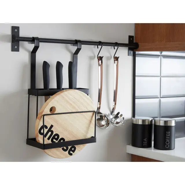 Sorello Matt Black Knife Storage Rack