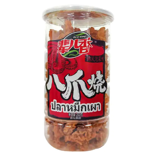 BEIERXIANG OCTOPUS SHAPED CRACKERS KOREAN KIMCHI FLAVOUR 200G  辈儿香八爪烧韩式泡菜味 200G
