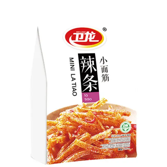 WL Latiao Mini Gluten Strips-Hot Flavour 衛龍辣條小麵筋-香辣360g