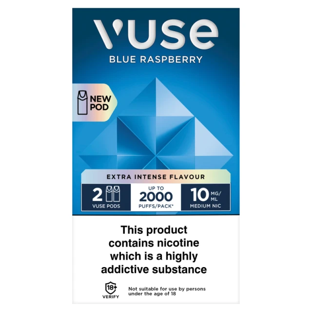 Vuse Pro Pods Vpro Blue Raspberry 10mg