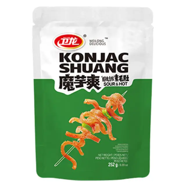 WL Konjac Strips-Hot & Sour 衛龍魔芋爽-酸辣252g
