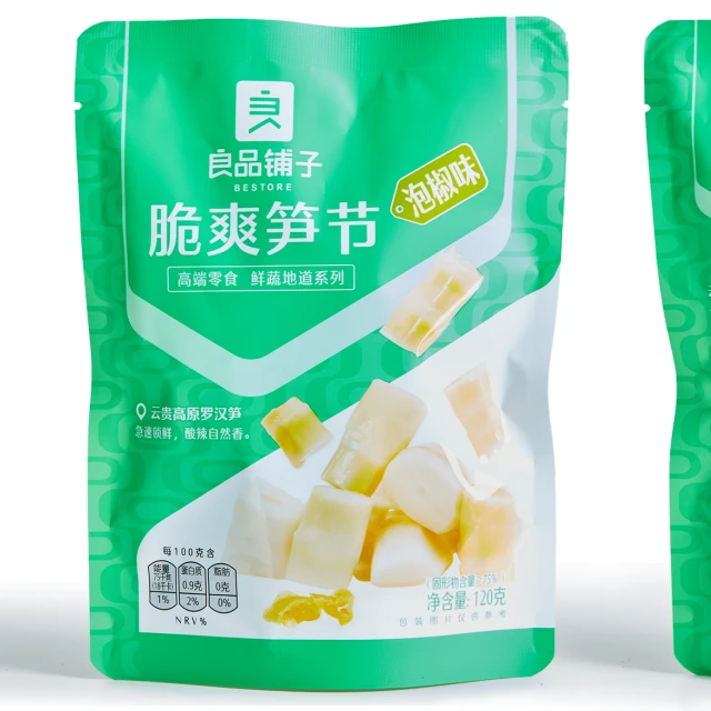 Bestore Crispy bamboo shoots with pickled pepper flavor 120g/bag 良品铺子脆爽笋节泡椒味120g/袋
