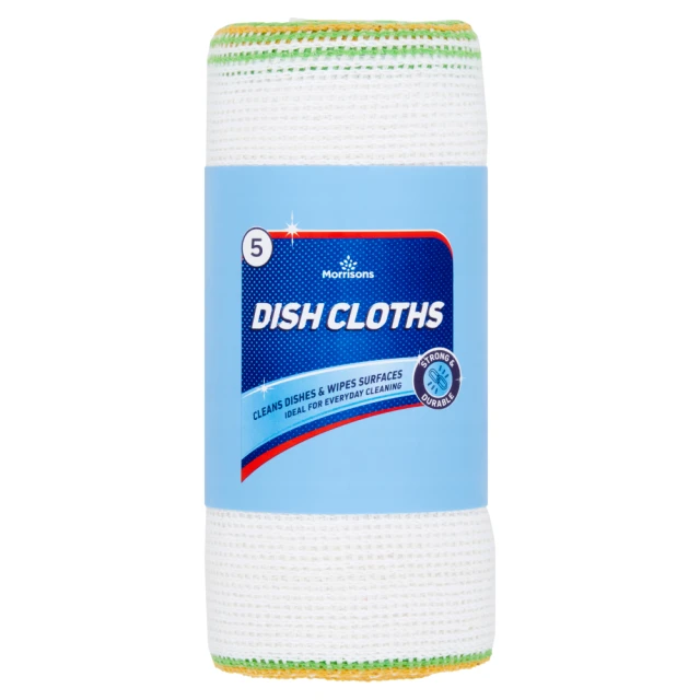 Morrisons 5 Dish Cloths