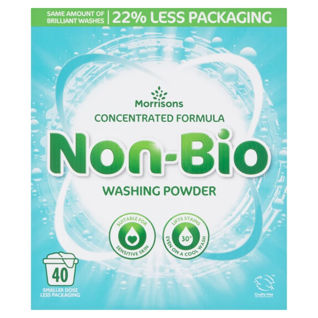 Morrisons Non-Bio Washing Powder 2kg