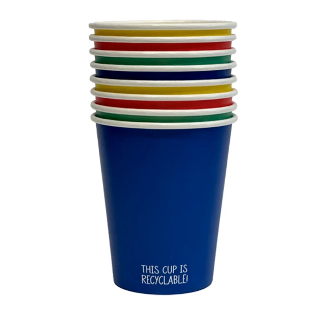 Nutmeg Home Multicoloured Cups 8oz 8pk