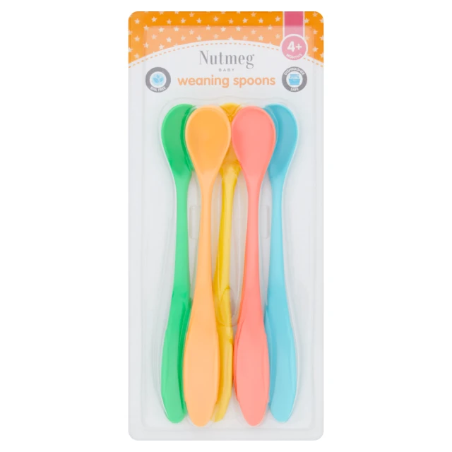Nutmeg Baby 5 Weaning Spoons 4+ Months