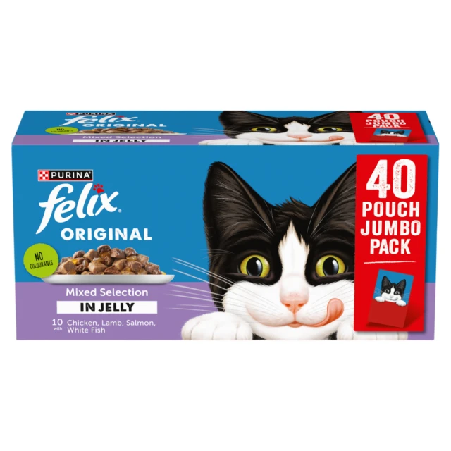 FELIX Original Mixed Selection in Jelly Wet Cat Food 4x85g